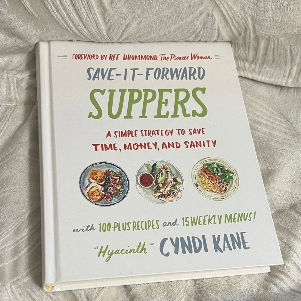 Save-It-Forward Suppers Cookbook by Cyndi Kane - White Cover